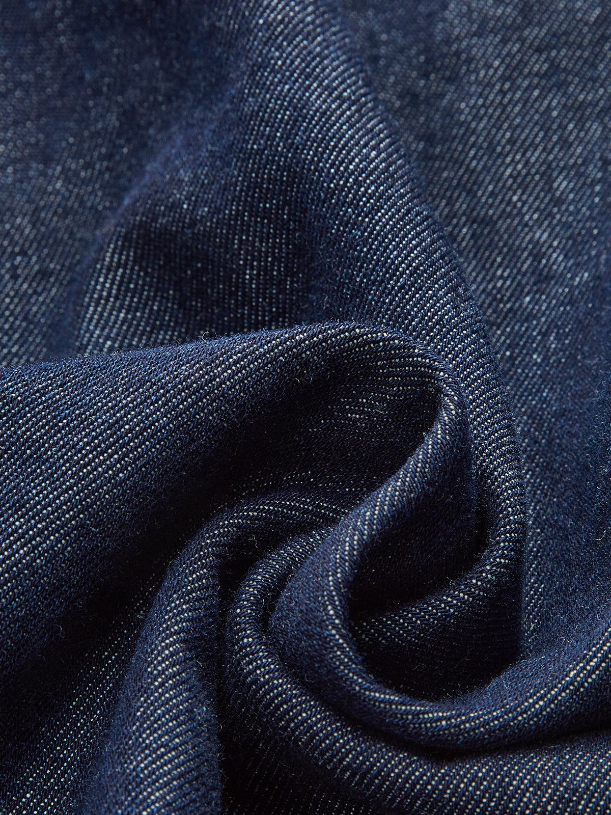 Aldris Denim Midiklänning med skärp och halterneck