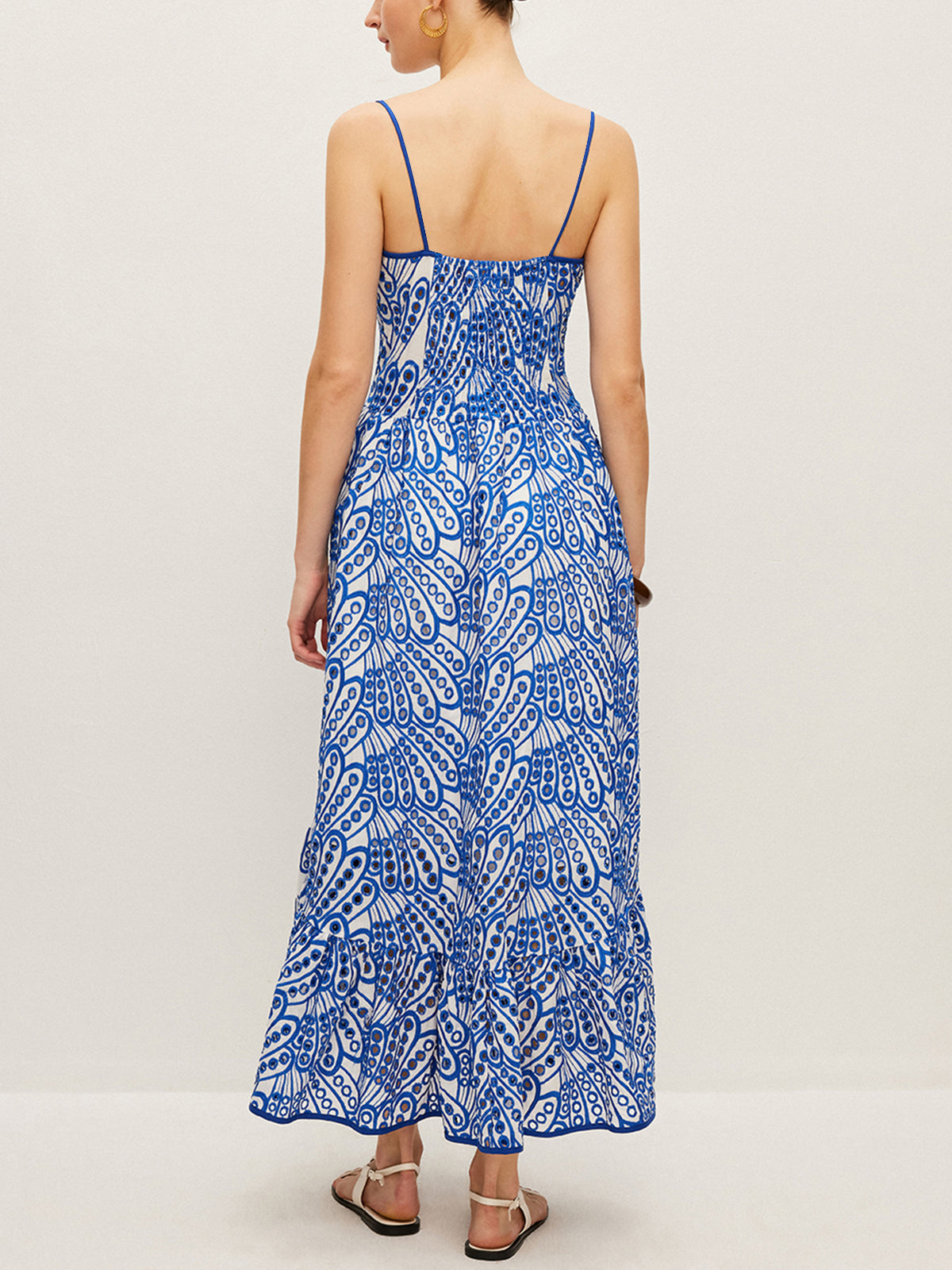 Radirose – Camisole-Kleid aus Baumwolle mit Stickerei
