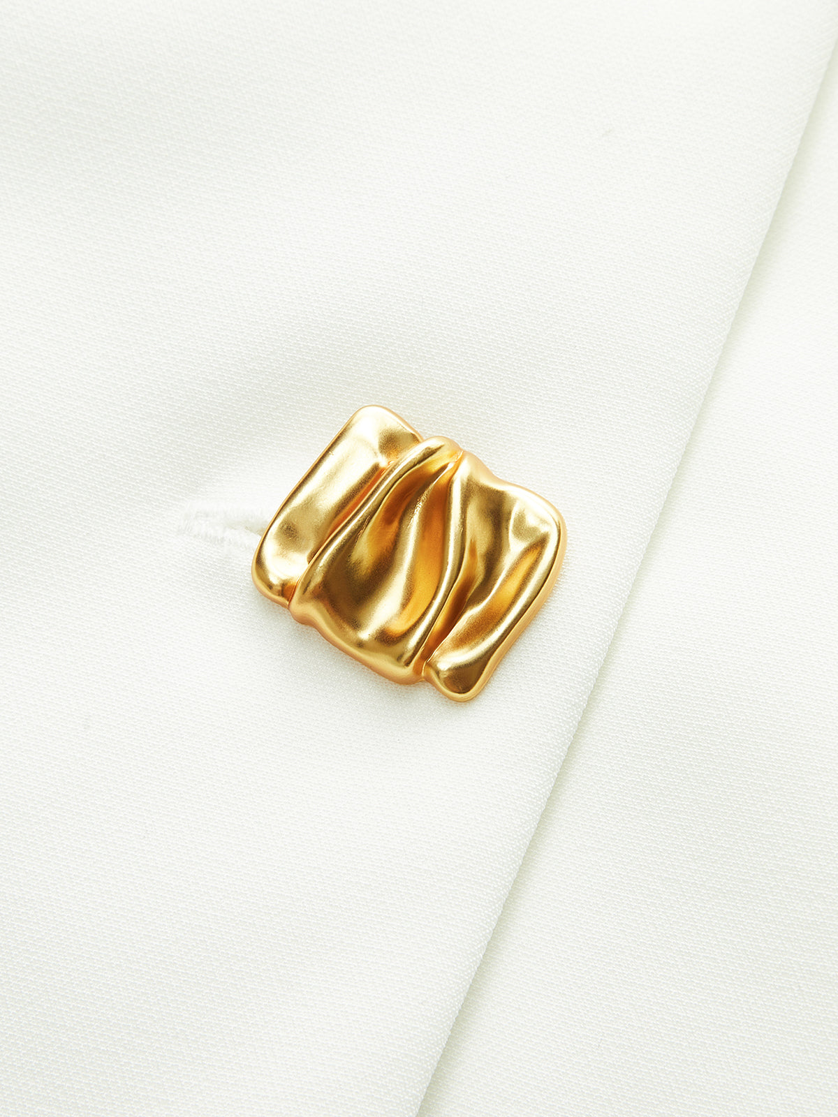 Silkara Golden Button Colorblock Midi Dress