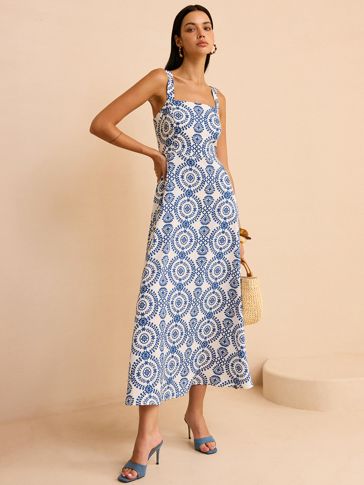 Laviel Boho Printed Maxi Dress
