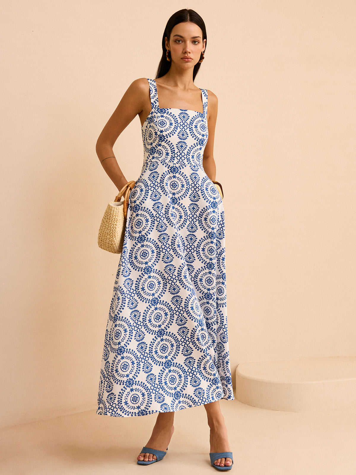 Laviel Boho Printed Maxi Dress
