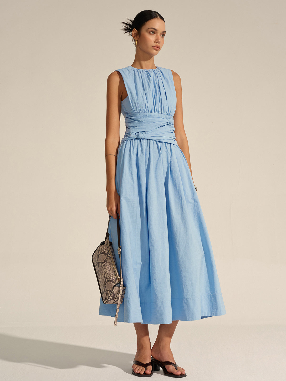 Lerel Maxikleid mit gerüschter Taille
