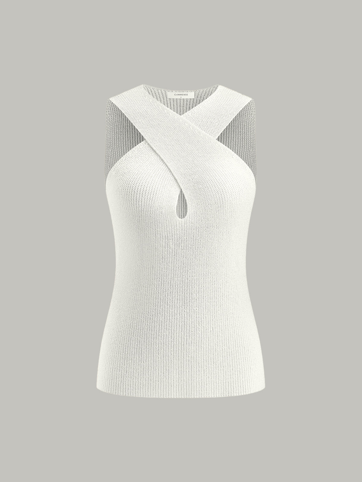 Veren Neckholder-Tanktop mit überkreuztem Kragen