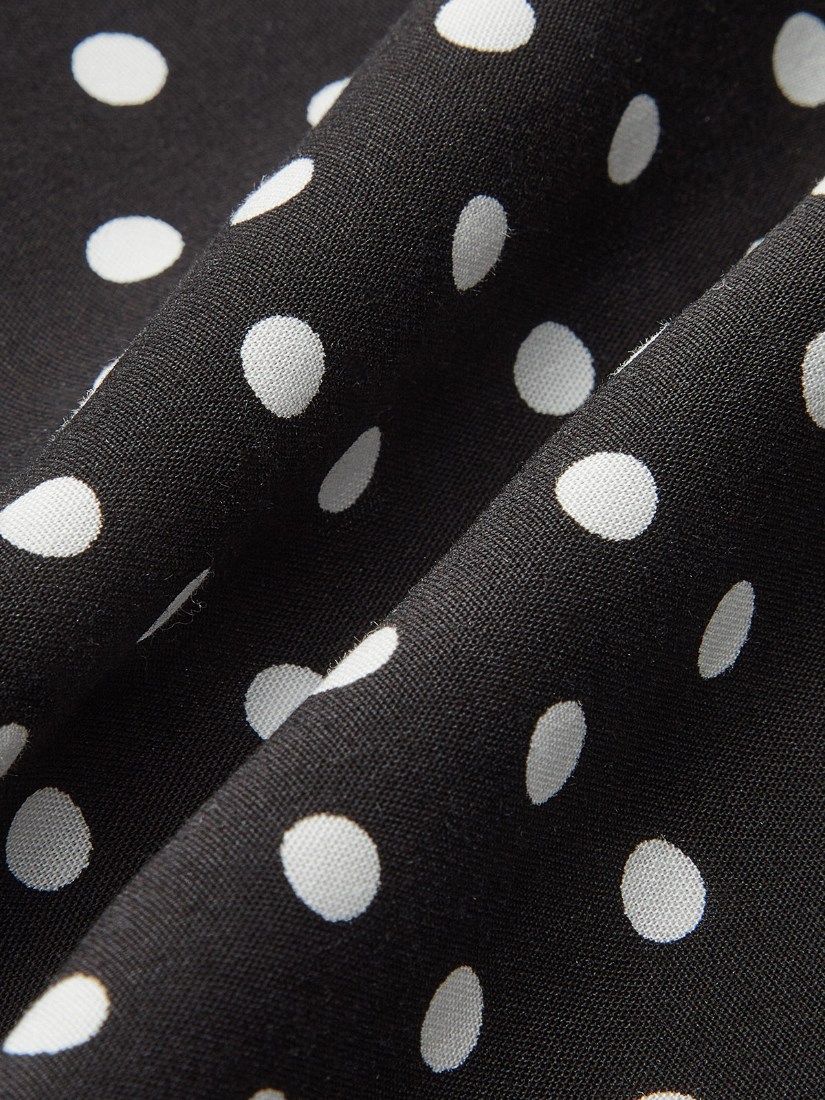 Dadine Polka Dot Spets-Trim Klänning