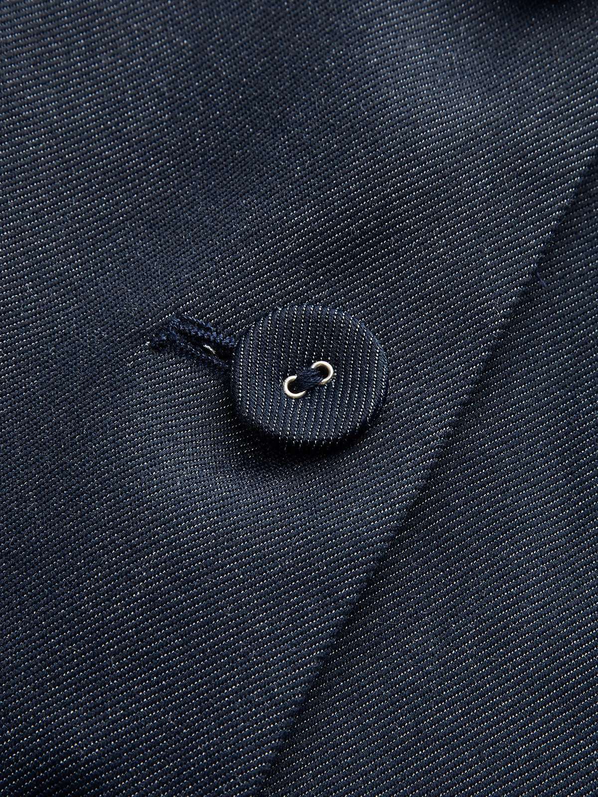 Starbloom Denim V-ringad Ruched Midi-klänning