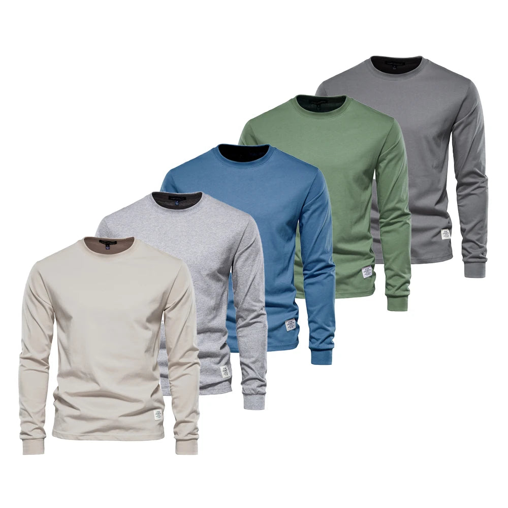 Men’s Crew Neck T-Shirt – 100% Cotton Basic Casual Top (5-Pack)