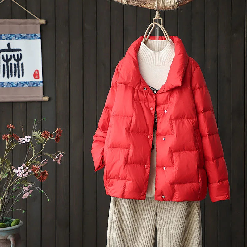 Women's Striped Down Jacket