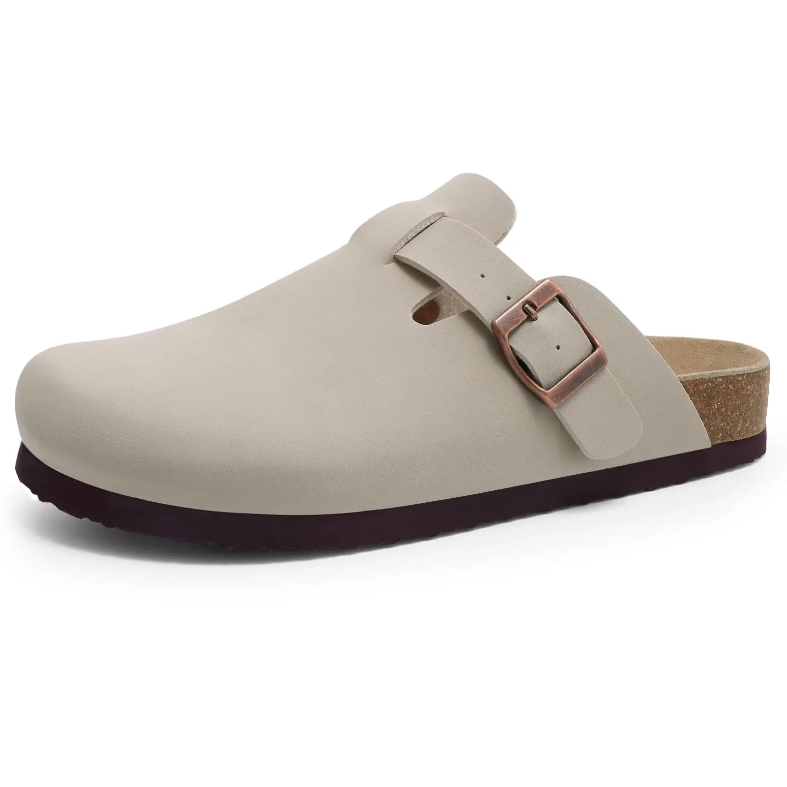 Sienna Wildleder-Pantoletten mit Kork-Innensohle