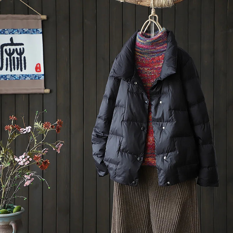 Women's Striped Down Jacket