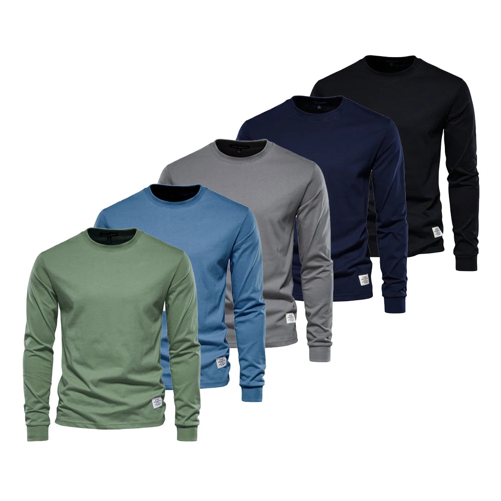 Men’s Crew Neck T-Shirt – 100% Cotton Basic Casual Top (5-Pack)