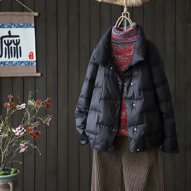 Women's Striped Down Jacket