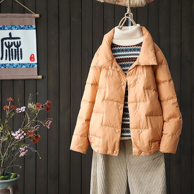 Women's Striped Down Jacket