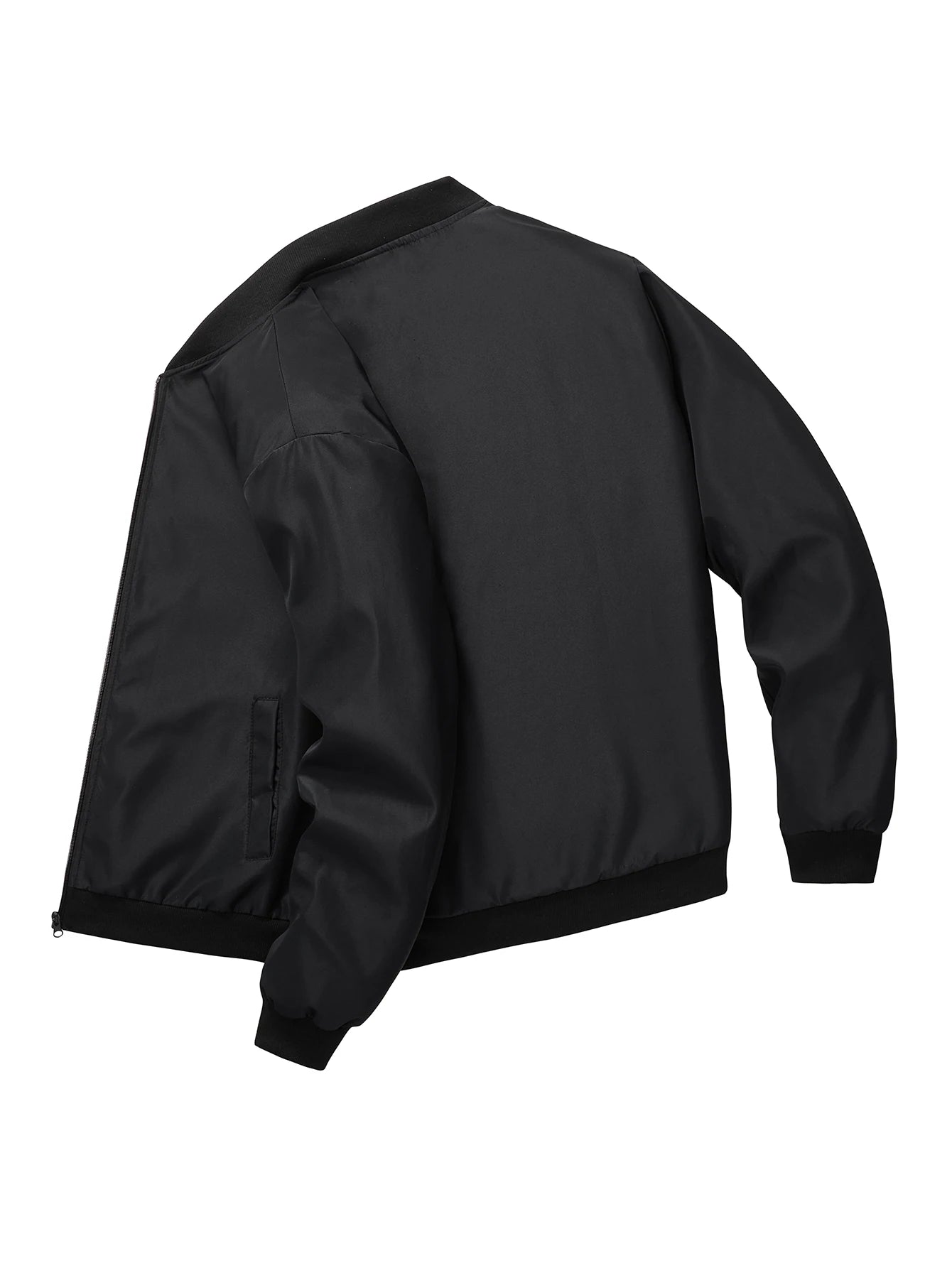 Men’s Baseball Collar Jacket – Lightweight Casual Autumn Coat