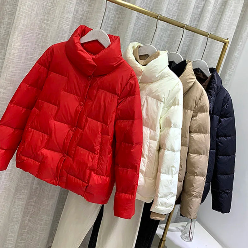 Women's Striped Down Jacket