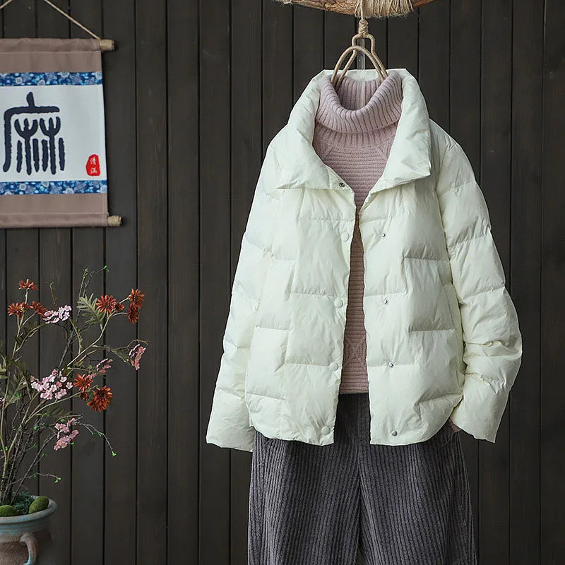 Women's Striped Down Jacket