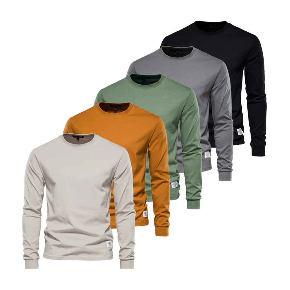 Men’s Crew Neck T-Shirt – 100% Cotton Basic Casual Top (5-Pack)