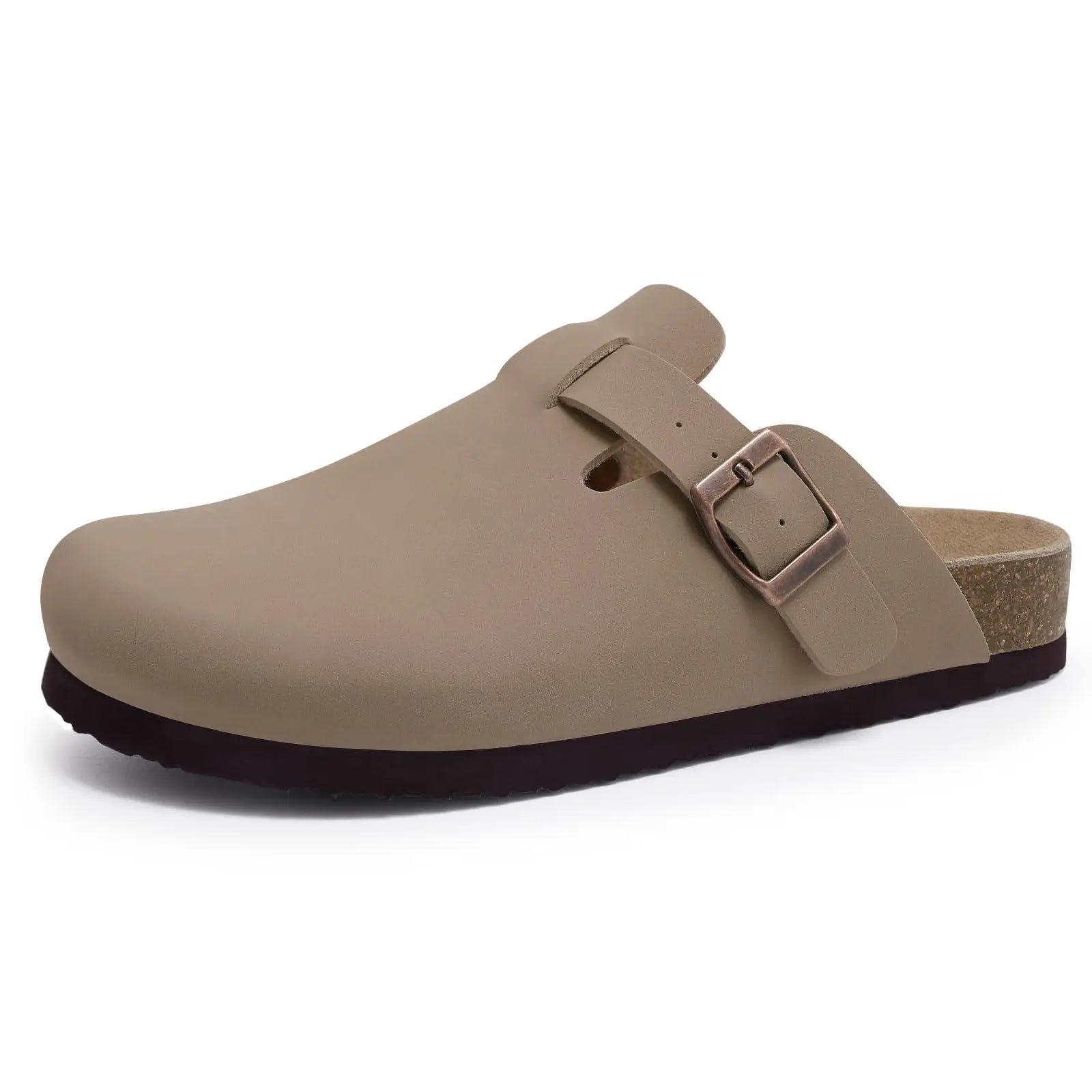 Sienna Wildleder-Pantoletten mit Kork-Innensohle