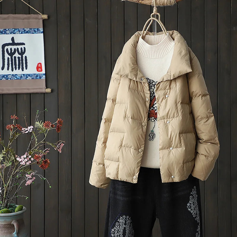 Women's Striped Down Jacket