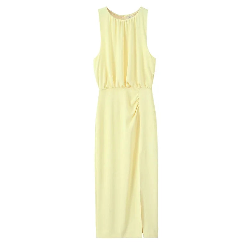 Lerel Ruffled Midi Bodycon Summer Dress