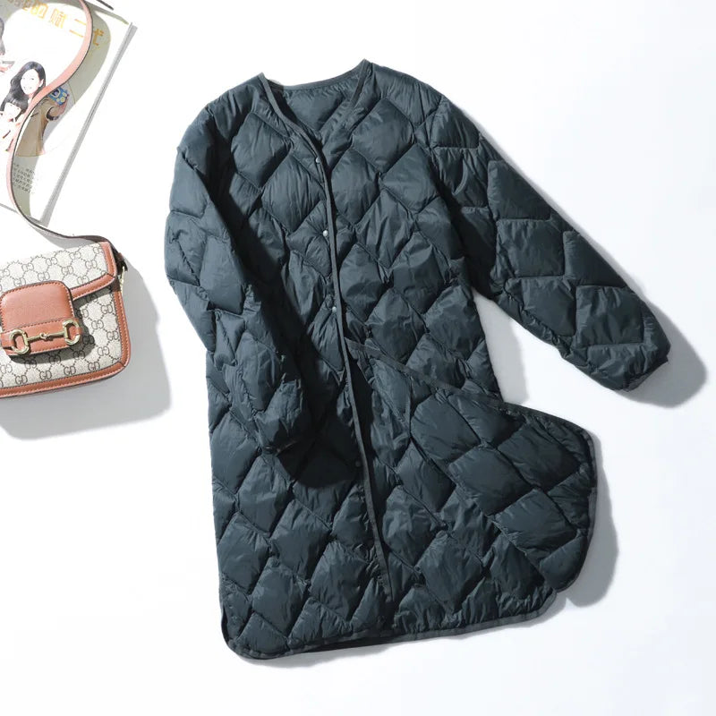 Women's Argyle Down Vest
