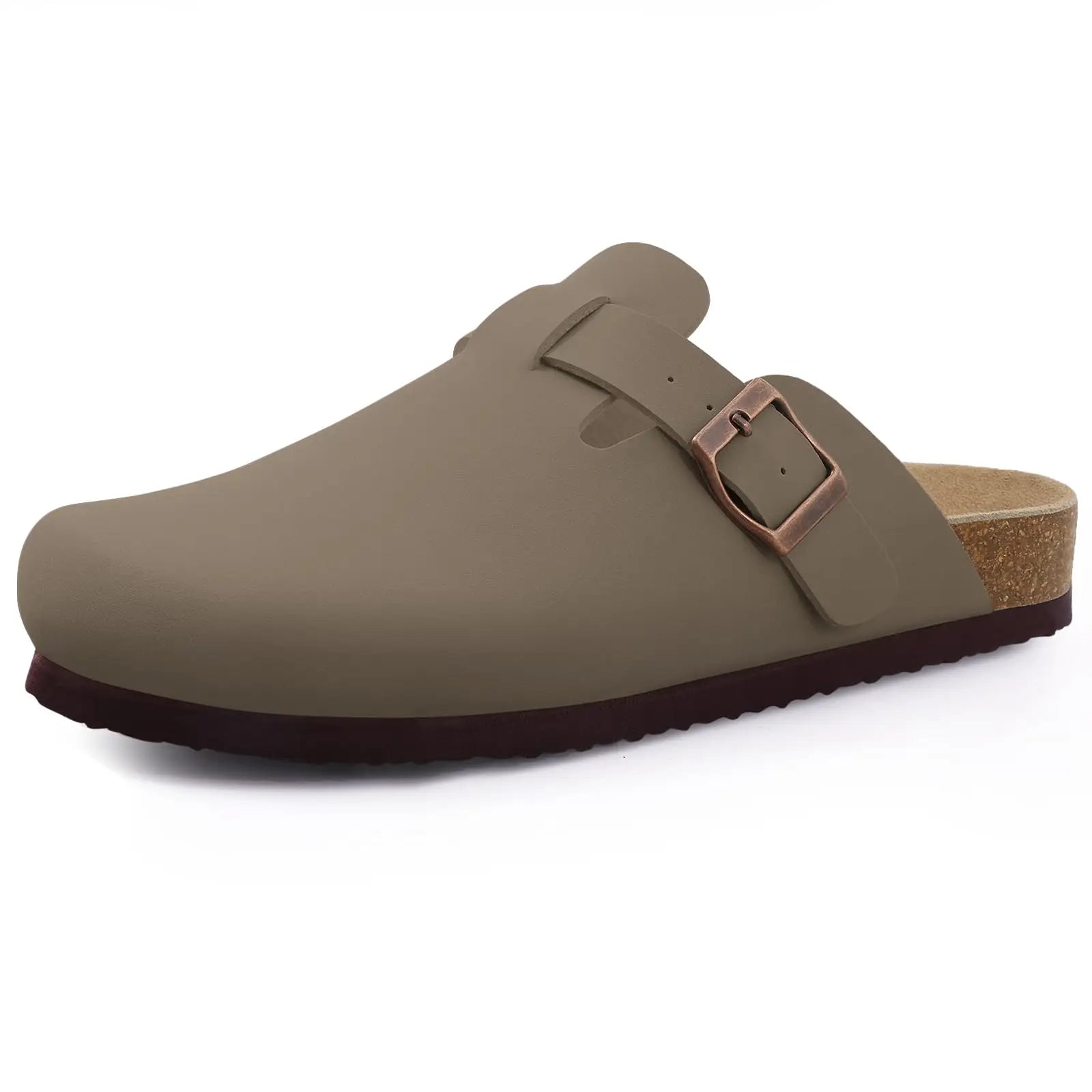 Sienna Wildleder-Pantoletten mit Kork-Innensohle