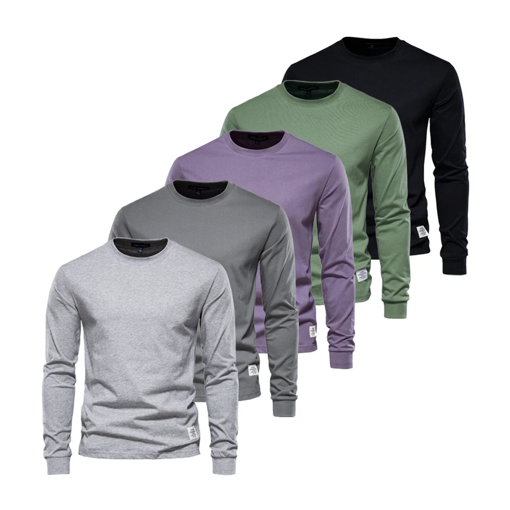 Men’s Crew Neck T-Shirt – 100% Cotton Basic Casual Top (5-Pack)