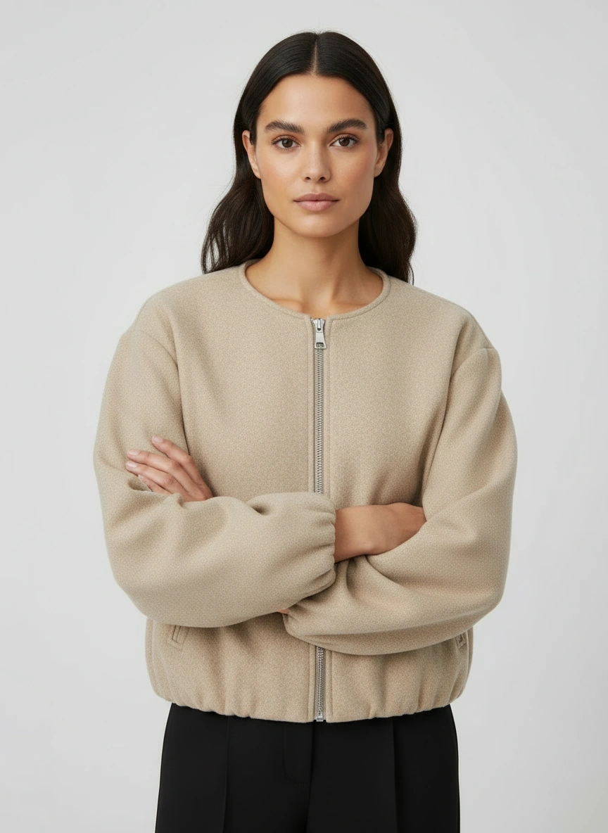 Women's Sporty Zip Jacket Polyester