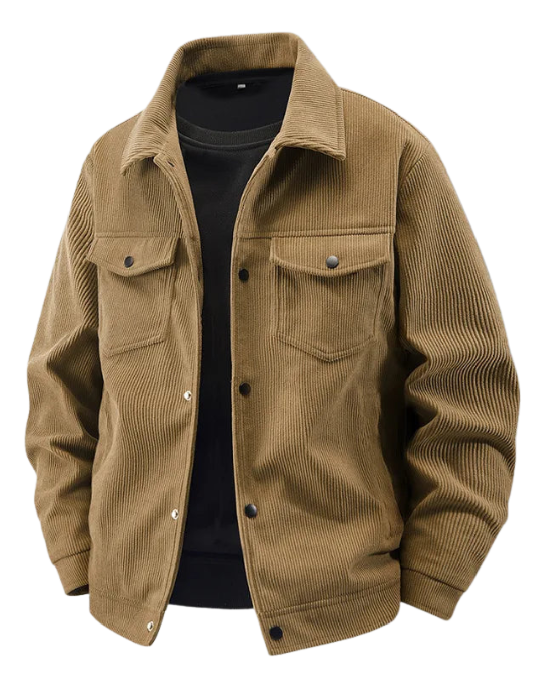 Men’s Corduroy Jacket – Casual Autumn Coat with Multiple Pockets