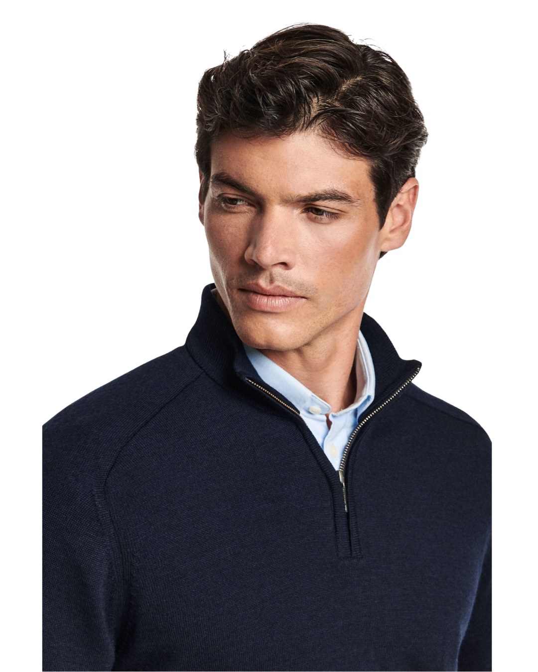 Men’s Half-Zip Pullover – Merino Wool Sweater