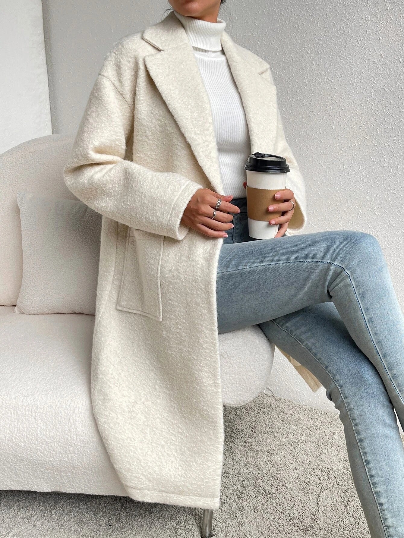 Nora Oversized Pocket Overcoat