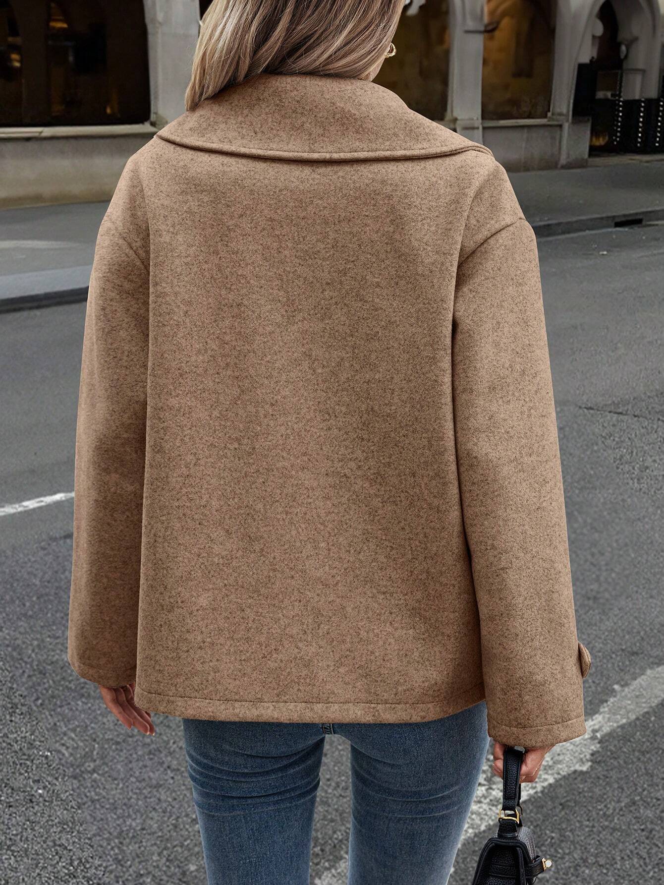 Luna Double-Breasted Wool-Blend Coat