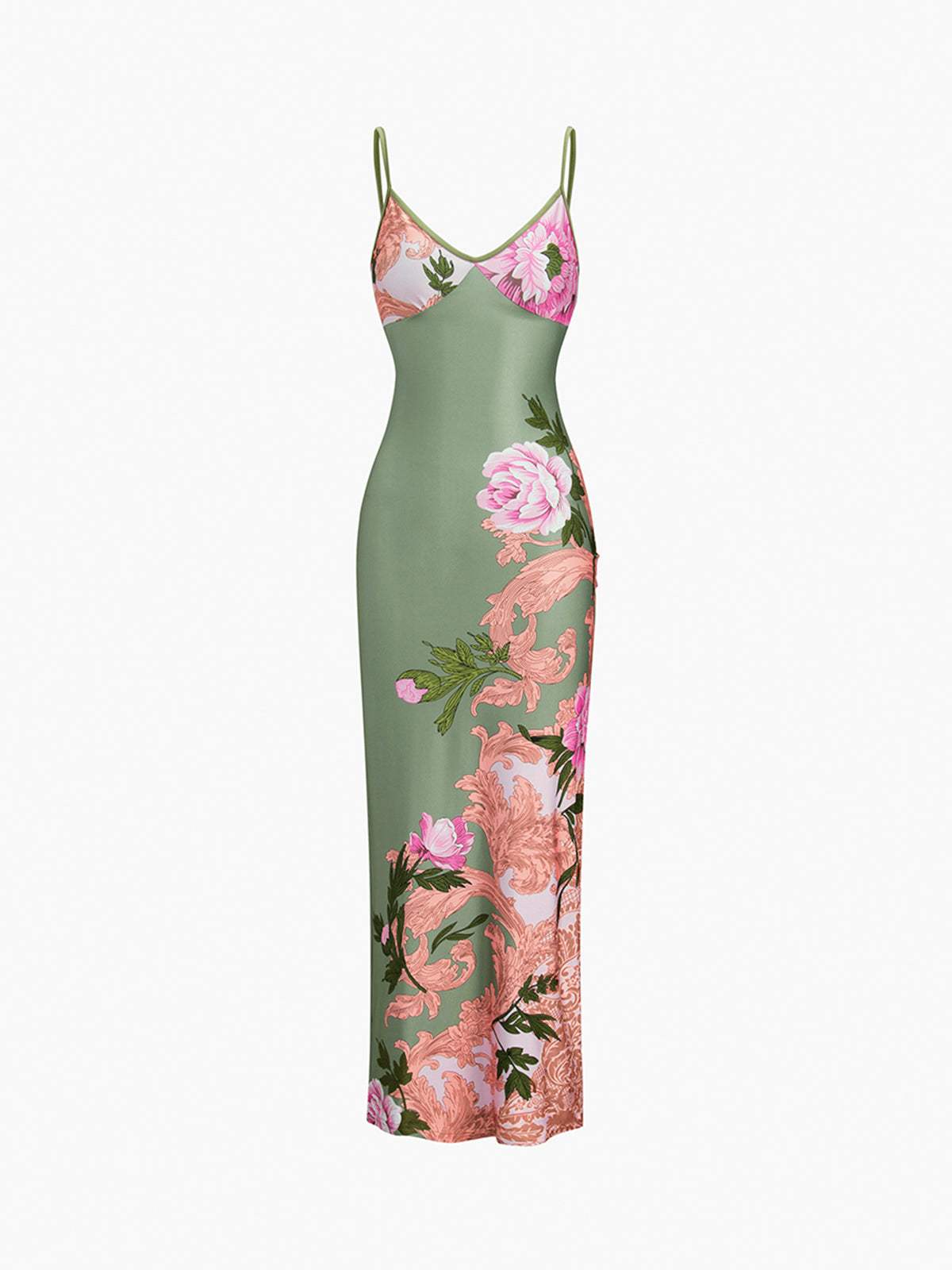 Qelvine Summer Floral Long Dress