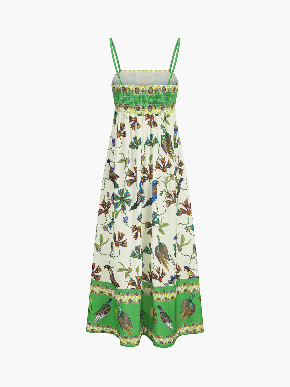 Wyneliel Birdie Print Fickor Cami Långklänning 