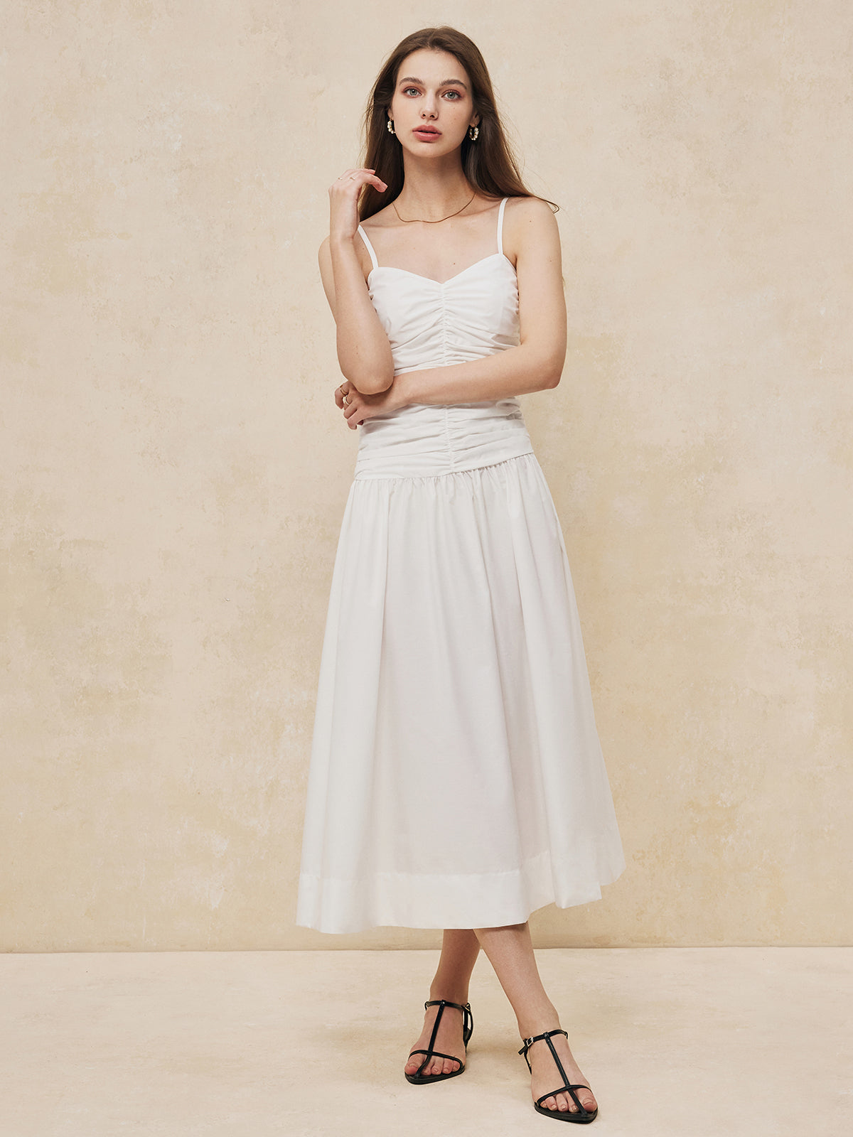 Majestwind – Serendipity – Langes Camisole-Kleid mit Rüschen 