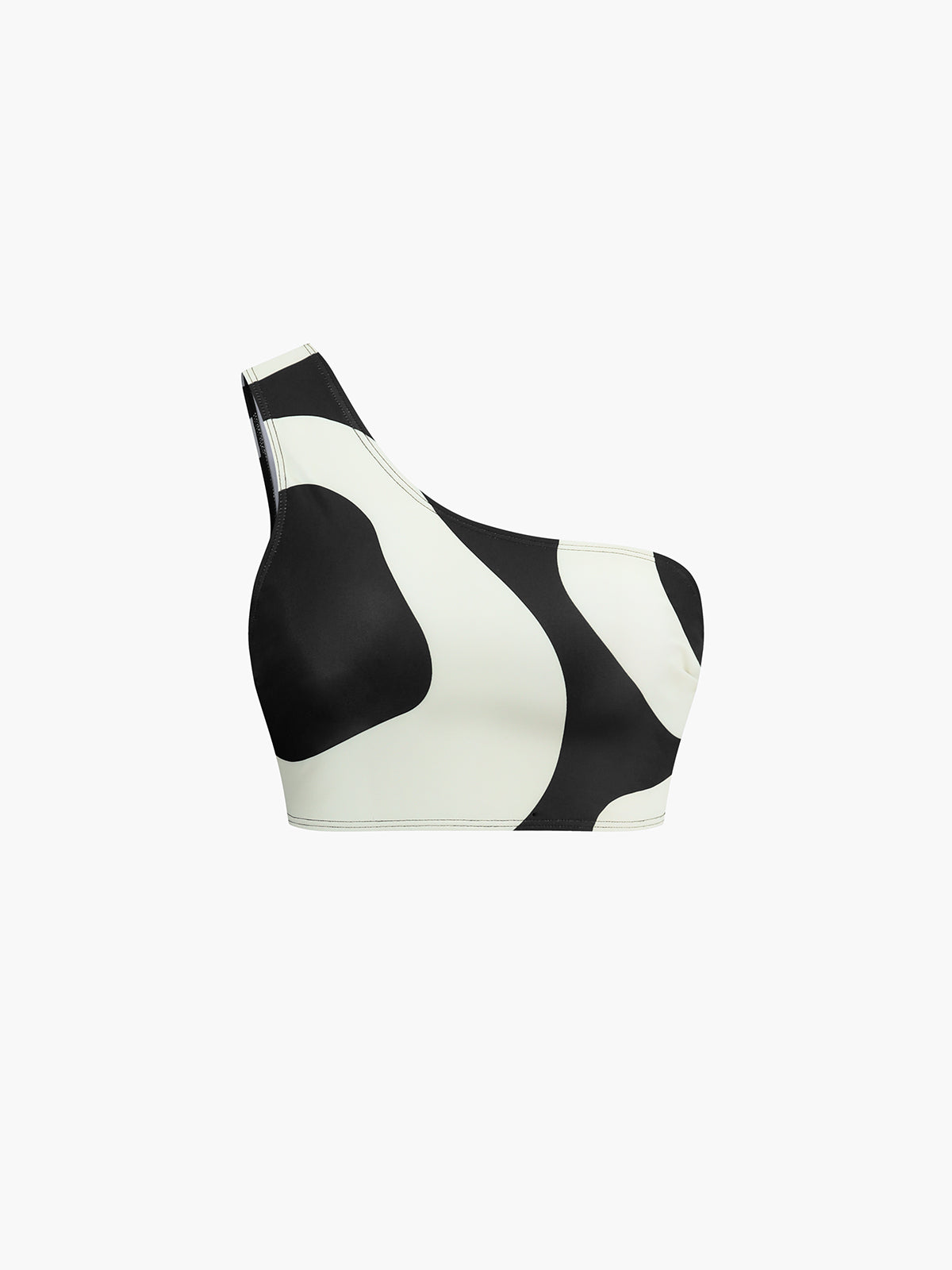 Zelara tvåfärgad asymmetrisk bikiniset 