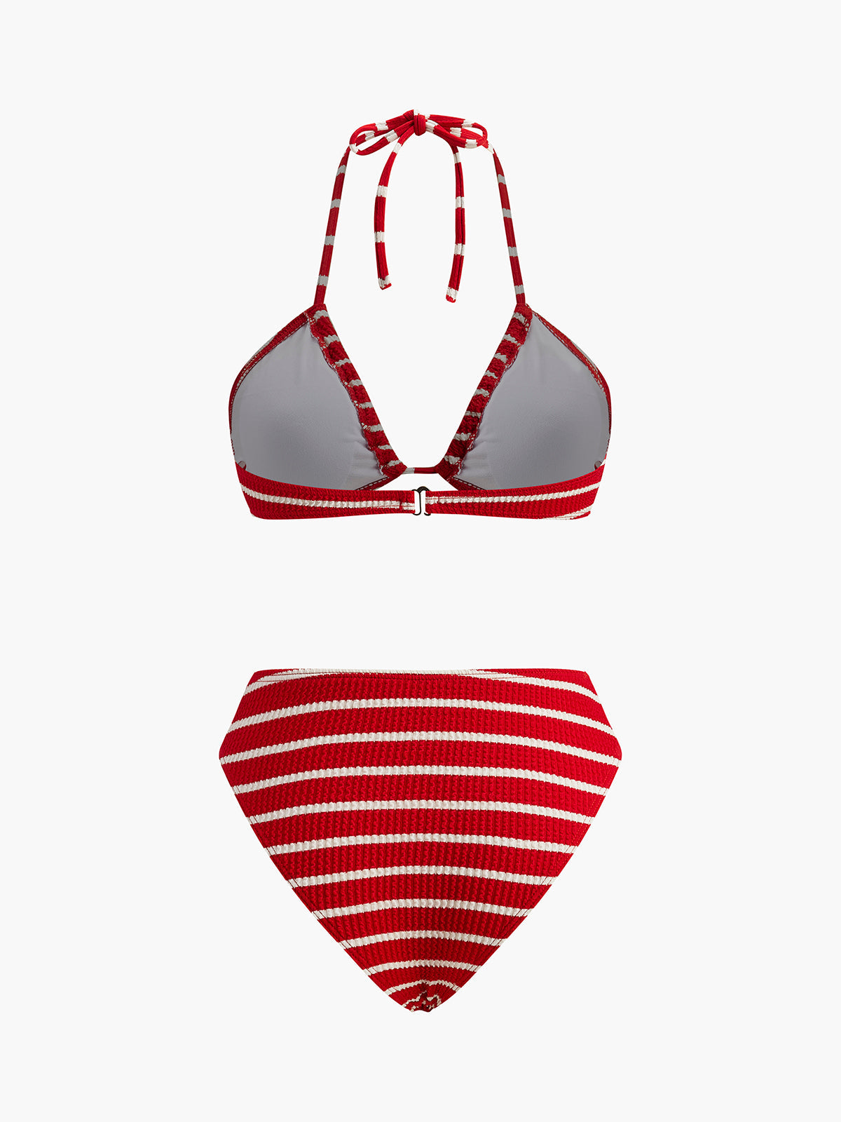 Myrise Randig Bikini Med Matchande Shorts 