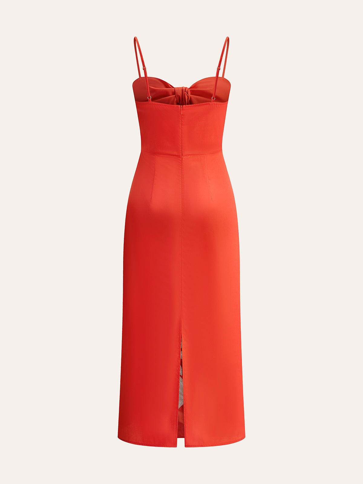 Qelviel Embroidered Bow-Detail Cami Dress