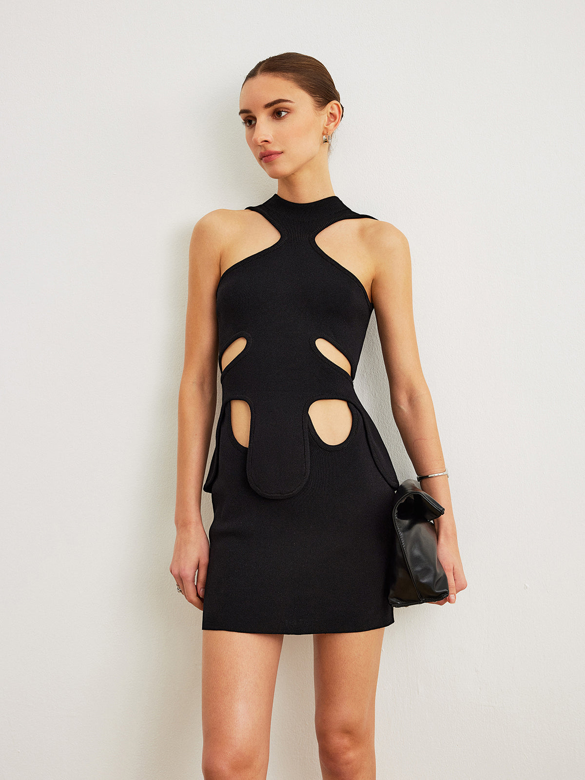 Luminbloom Neckholderkleid mit Cut-Outs 