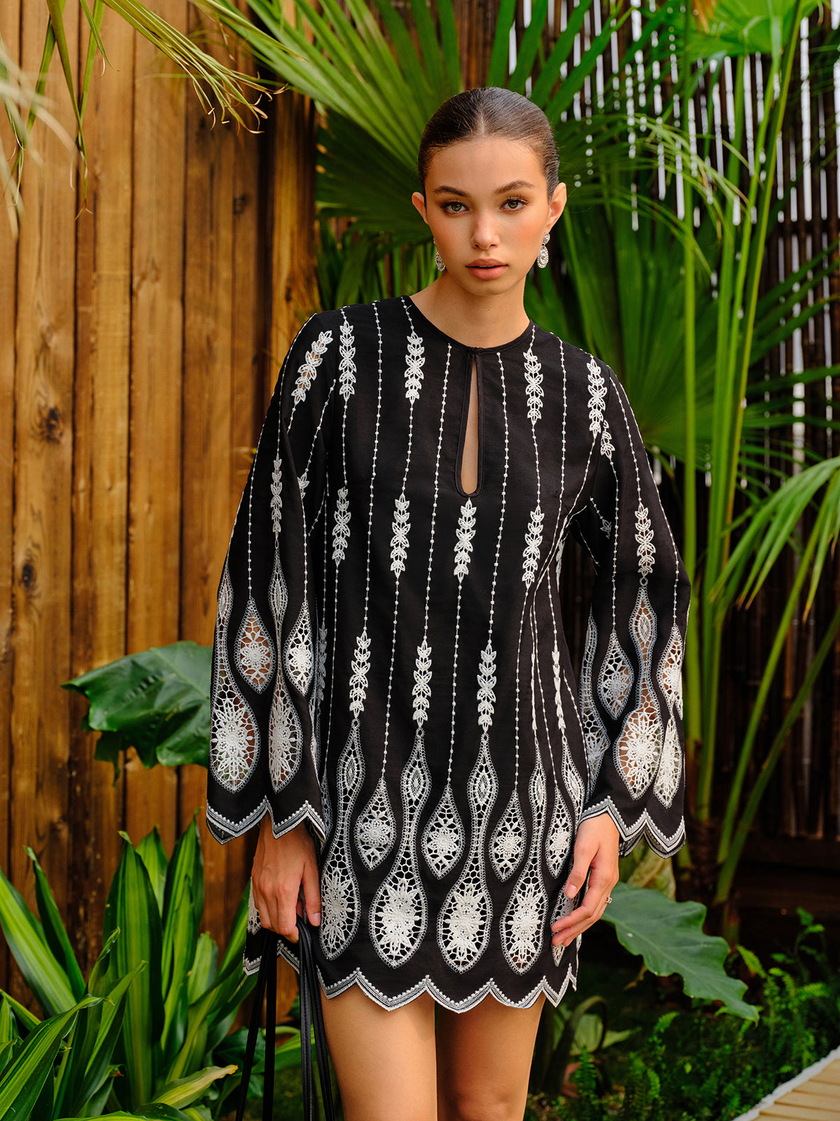 Prismadore – Besticktes Boho-A-Linien-Kleid 