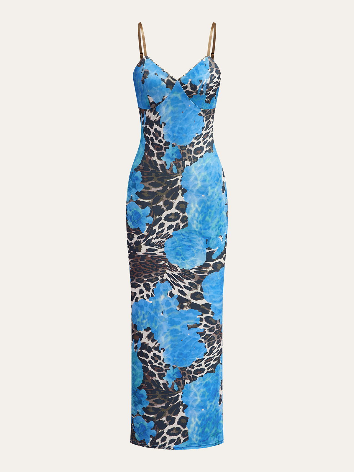 Luxfire – Maxikleid mit Leopardenmuster 