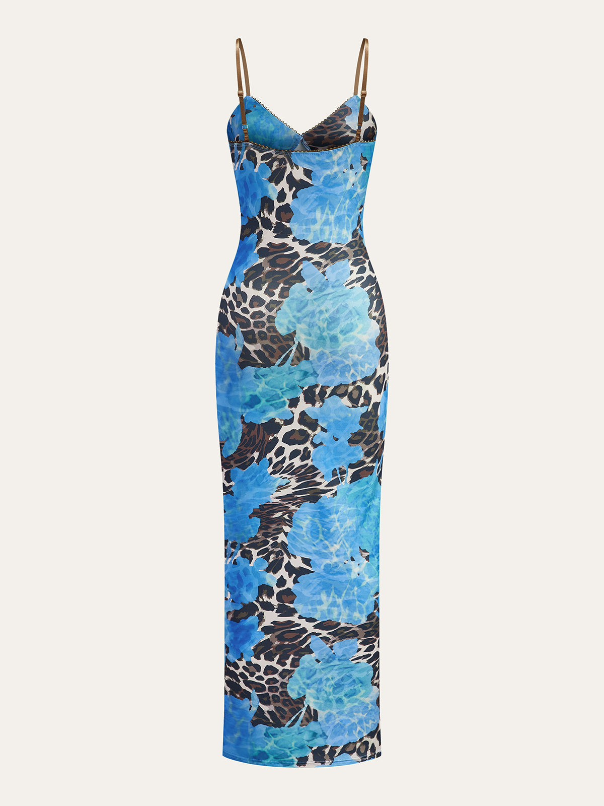Luxfire – Maxikleid mit Leopardenmuster 