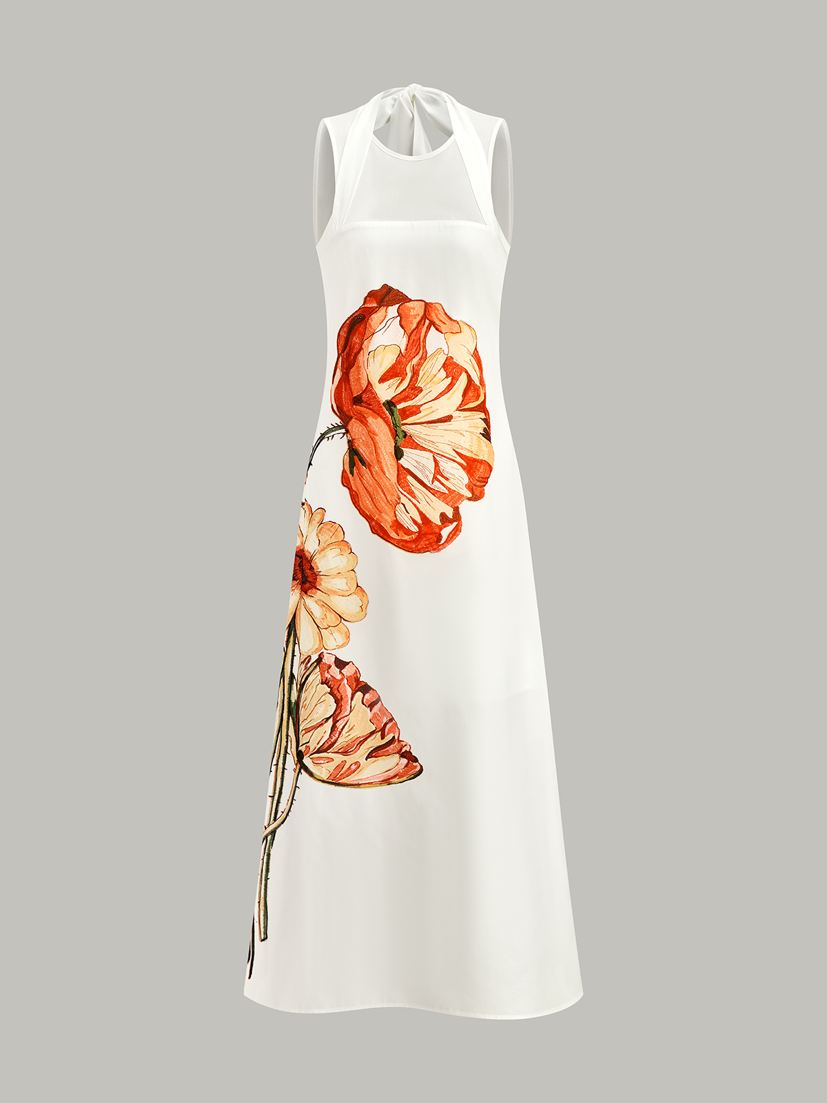 Radiancy Neckholder-Maxikleid mit Blumendruck