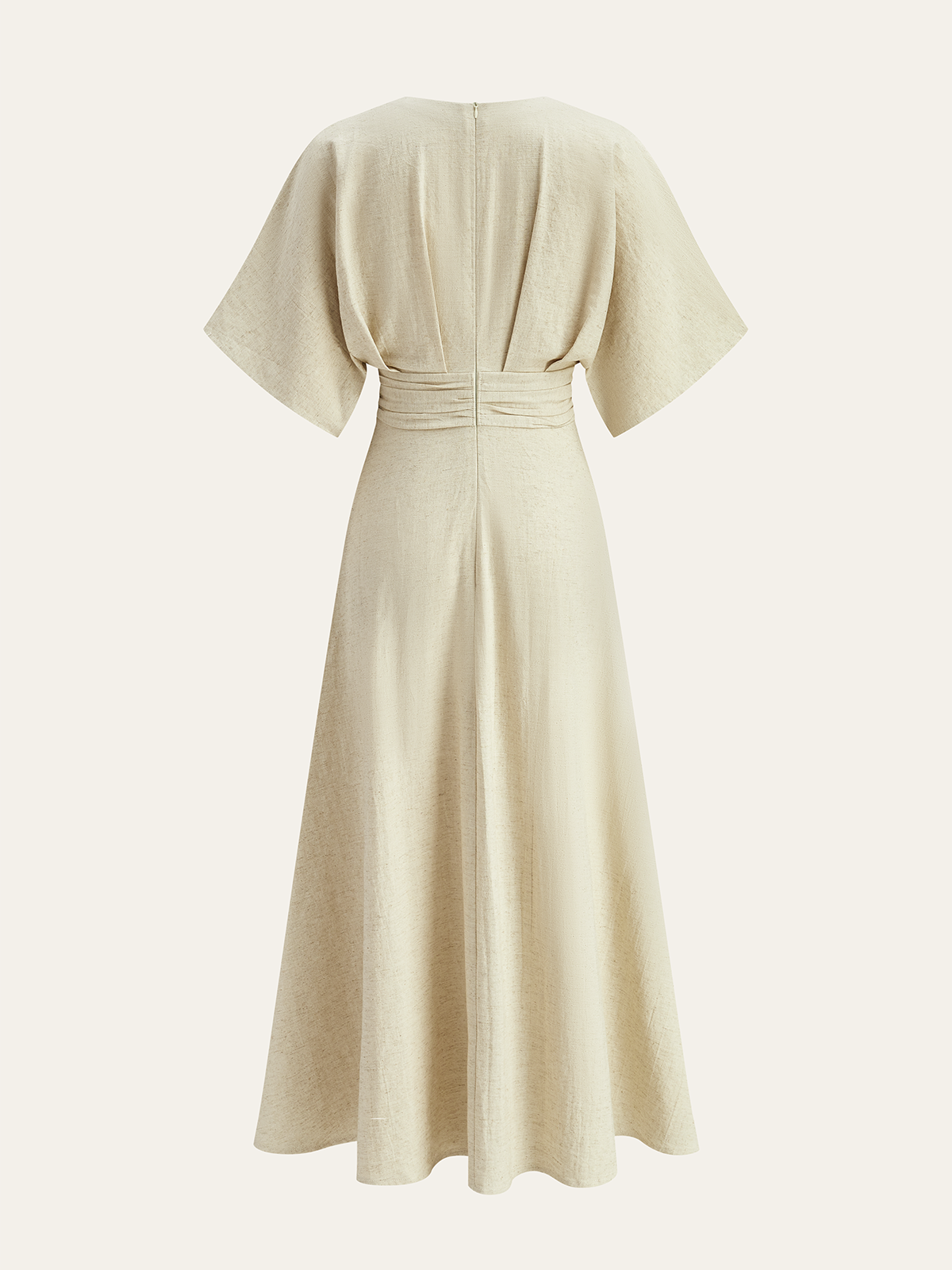 Mariel – Gerüschtes Midikleid mit Metalldekor 