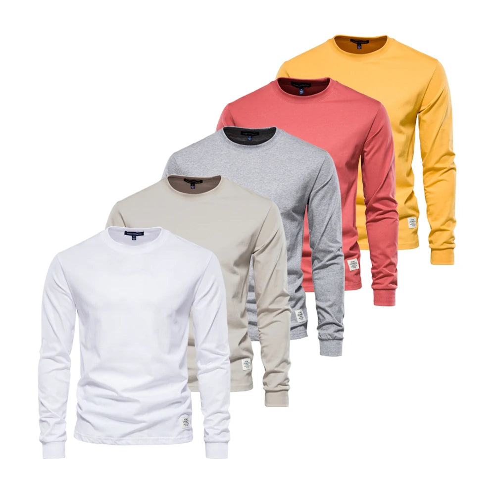 Men’s Crew Neck T-Shirt – 100% Cotton Basic Casual Top (5-Pack)