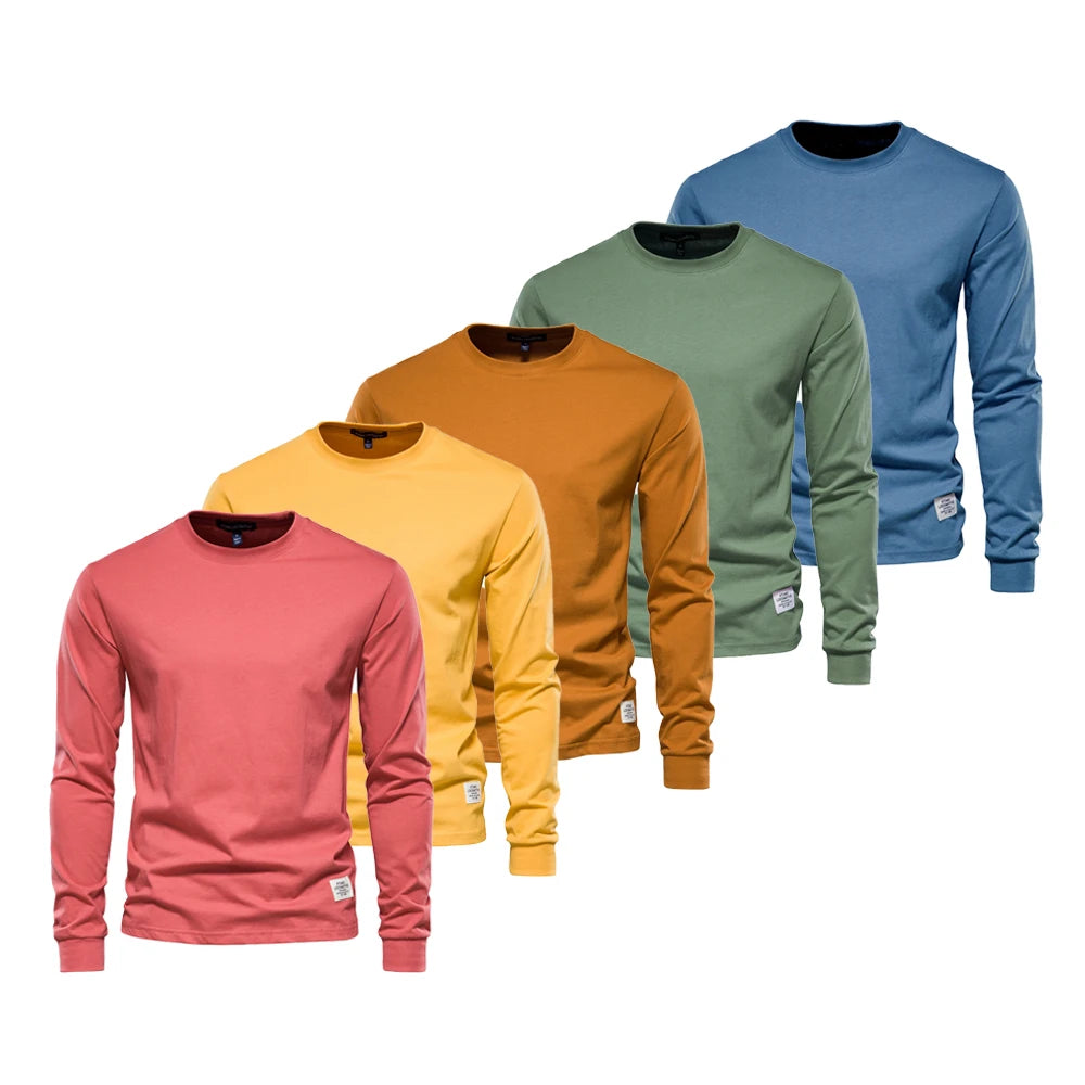 Men’s Crew Neck T-Shirt – 100% Cotton Basic Casual Top (5-Pack)