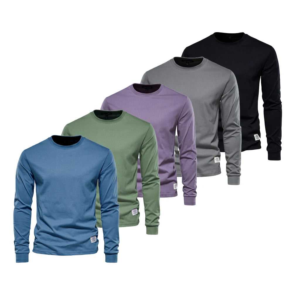 Men’s Crew Neck T-Shirt – 100% Cotton Basic Casual Top (5-Pack)
