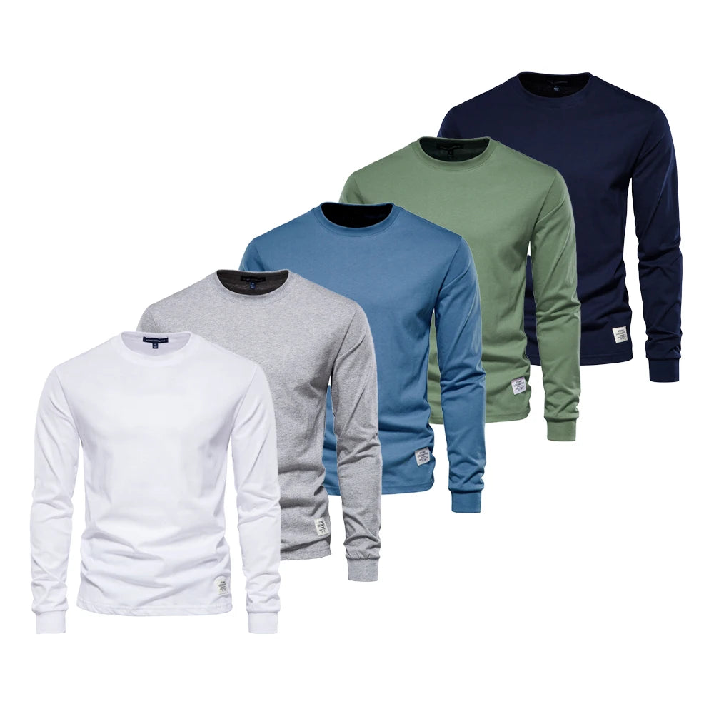 Men’s Crew Neck T-Shirt – 100% Cotton Basic Casual Top (5-Pack)