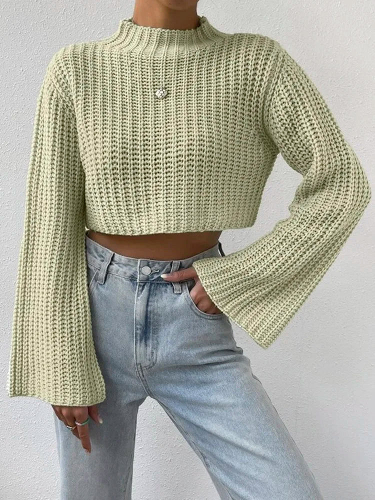 Mila Cropped Knit Sweater