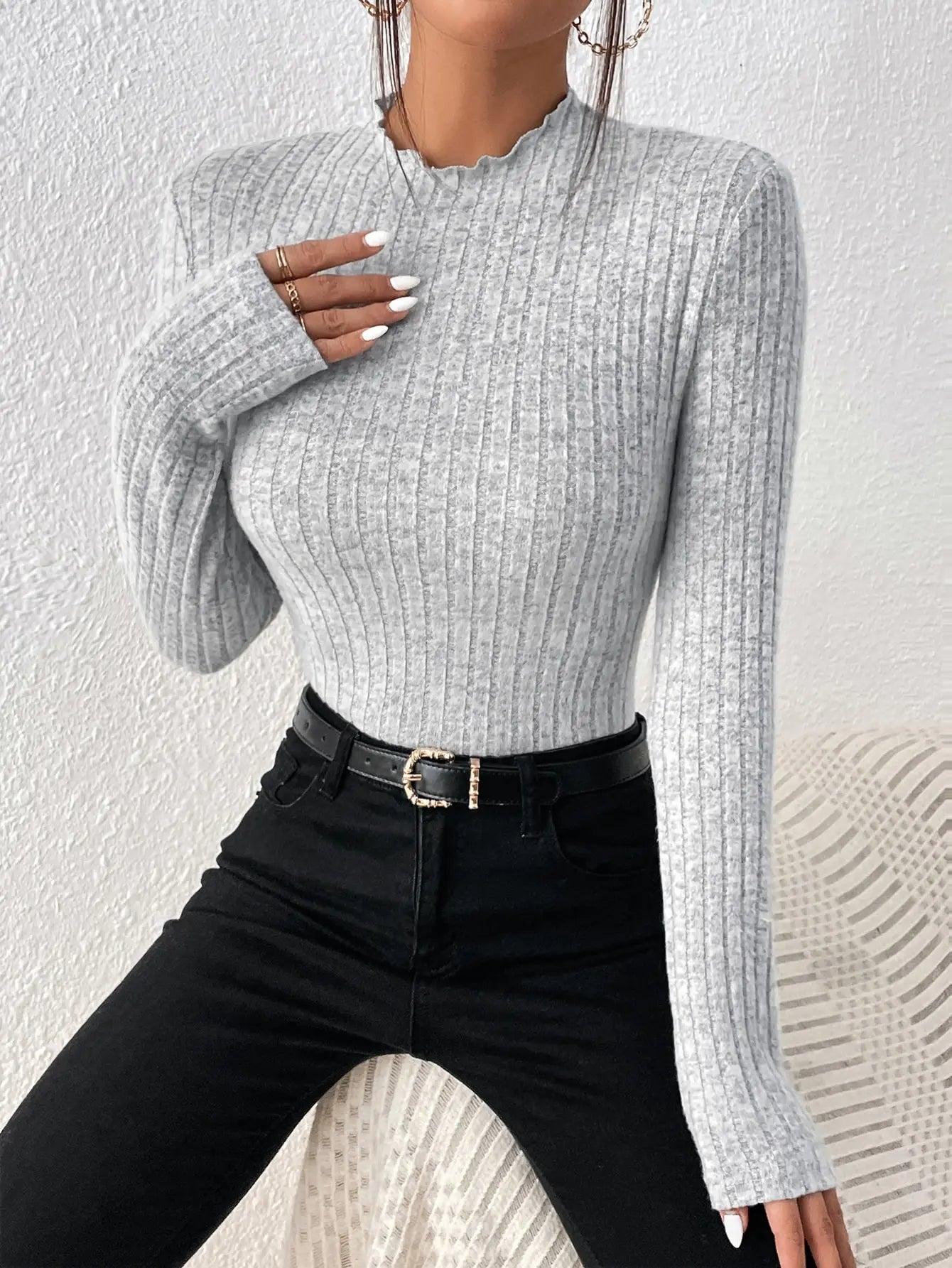 Women’s Jersey Knit Top – Casual Lightweight Pullover for Everyday Wear