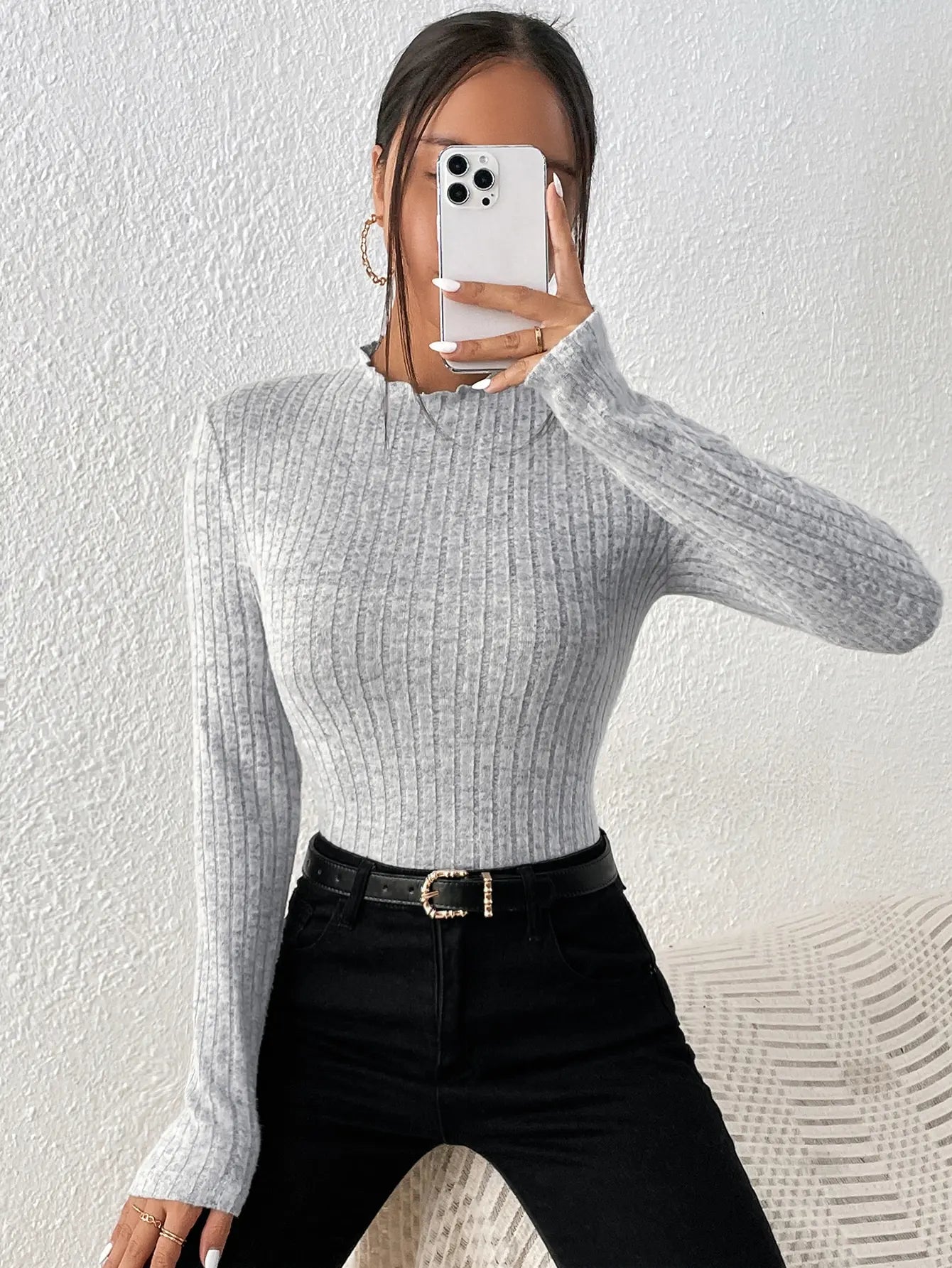 Women’s Jersey Knit Top – Casual Lightweight Pullover for Everyday Wear